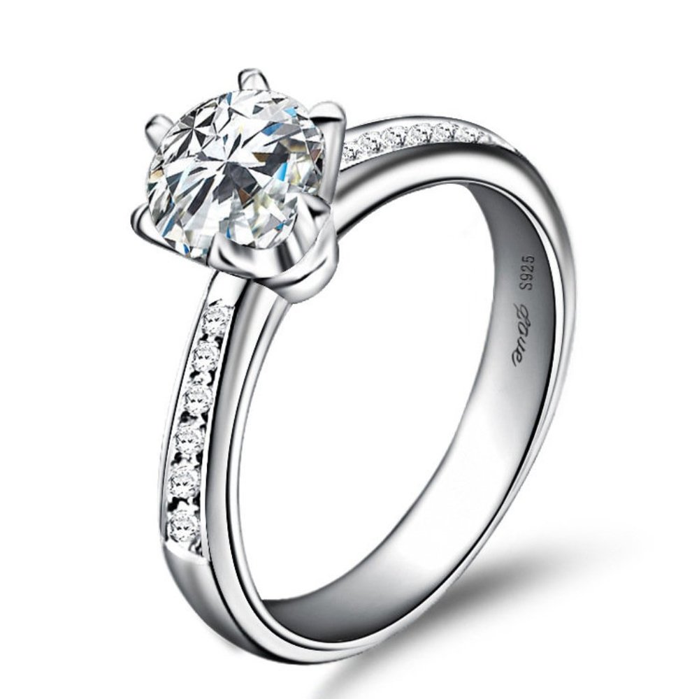 Brand New 925 Silver Ring Wedding ring Engage Ring R001